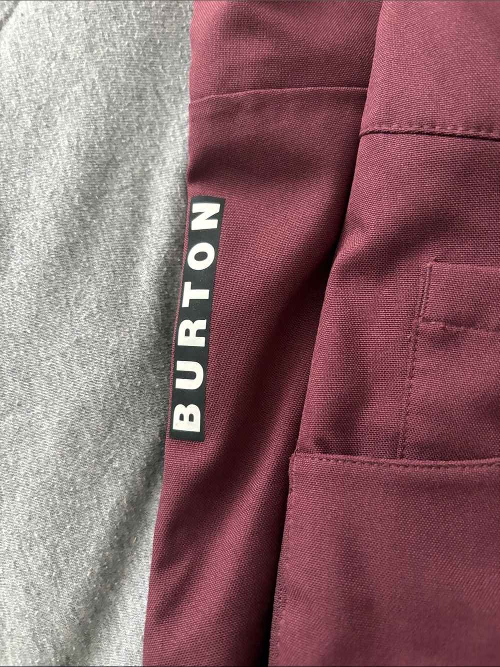 Euc Women’s Burton Avalon Snowboard Bibs In Deep Burgundy Size M View 2